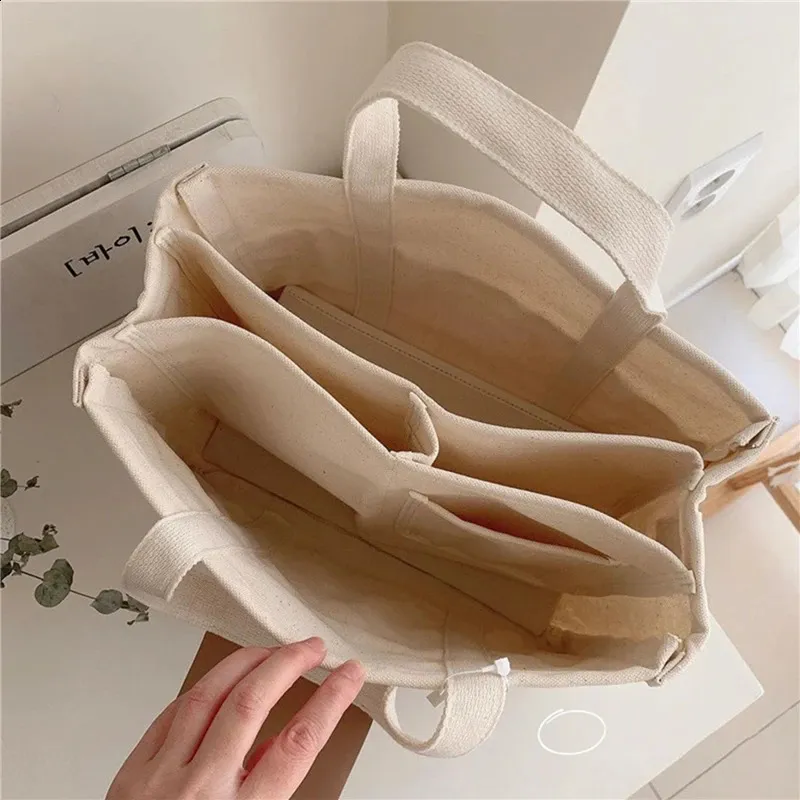 Borsa a tracolla casual perfetta per i pendolari, in tela, con divisorio multitasche, alla moda, tinta unita, adatta a tutti gli abbinamenti 240724_voghion.com