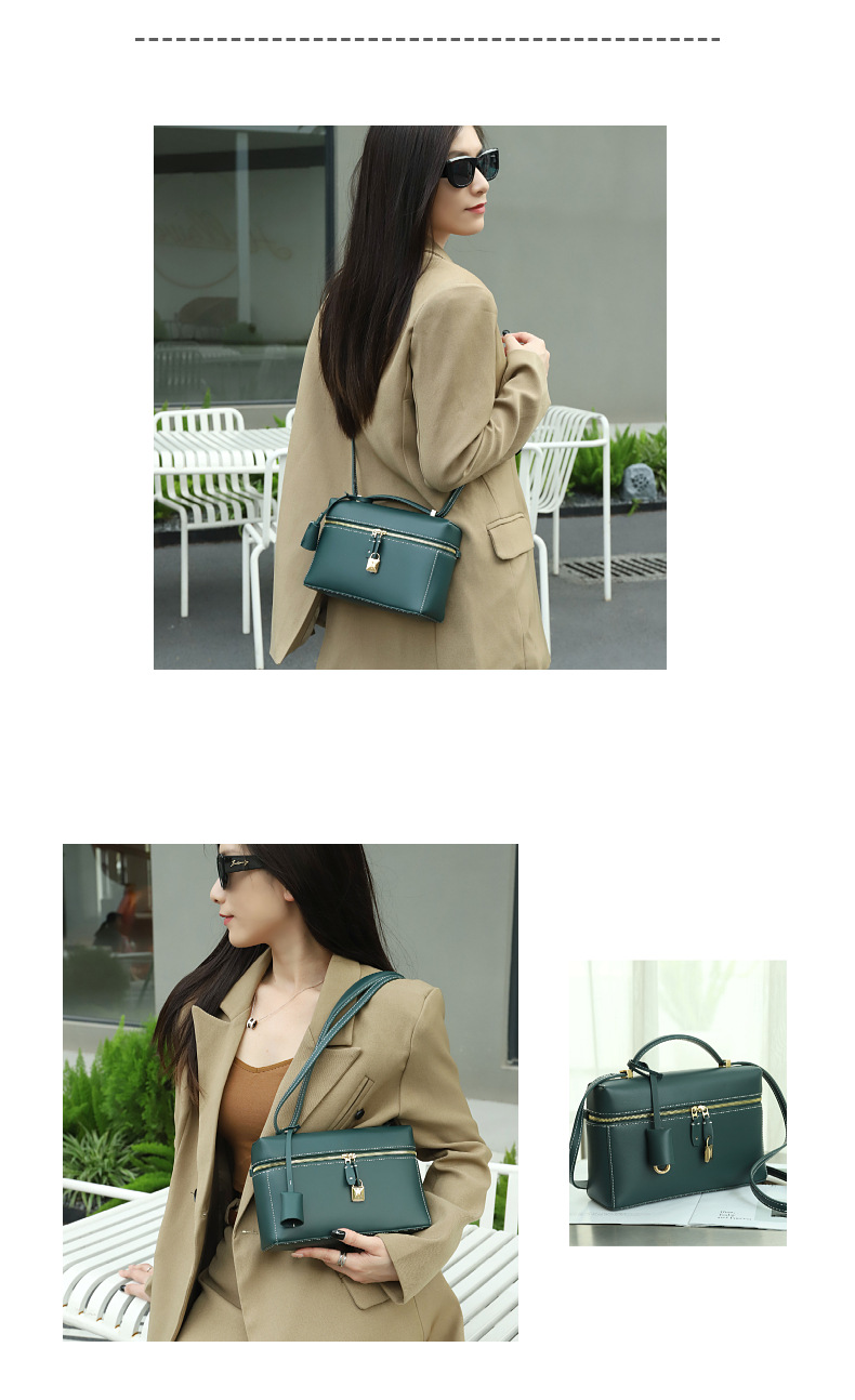  Lunchbox Upscale Handy Handbag, Leather Women's Bags, New Simple Crossbody Small Square Bag_voghion.com