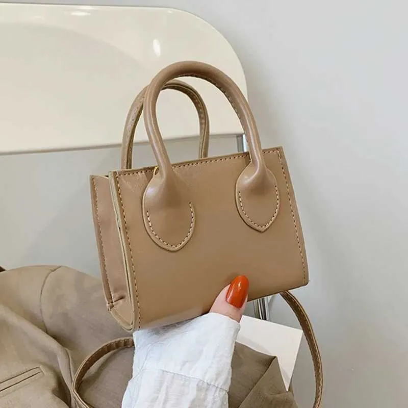 Retro Mini Square Handbag For Women Pu Leather Shoulder Messenger_voghion.com