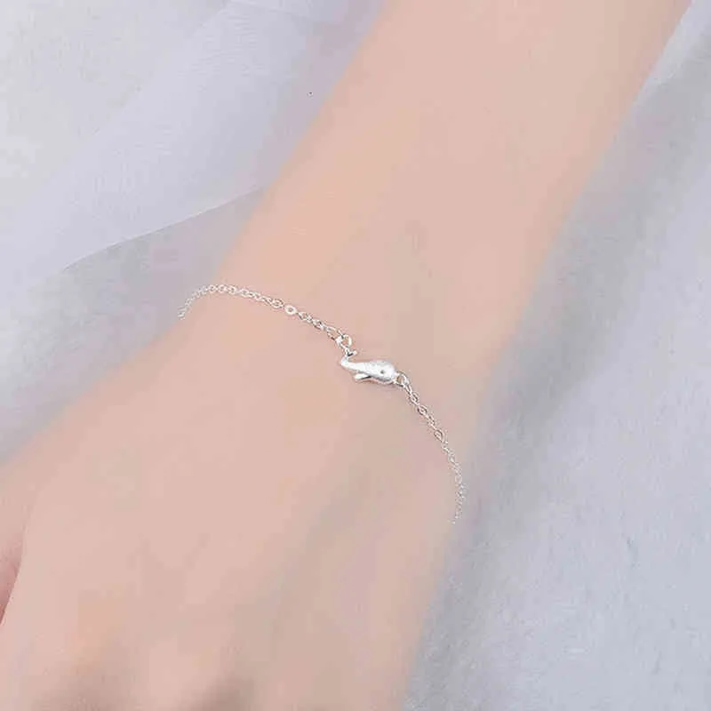 Süßes süßes kleines Wal-Armband für Frauen, Mädchen, Dame, Hochzeit, Geburtstagsgeschenk, Silberschmuck_voghion.com