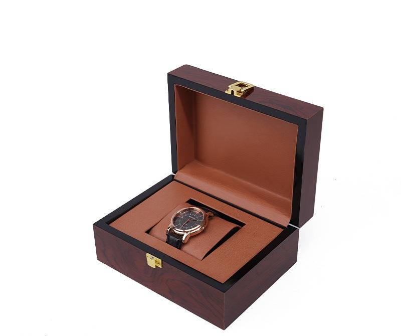 Luxuriöse Uhrenbox aus Holz mit Klappdeckel – Handgefertigte Aufbewahrungsbox für Schmuck und Uhren für Damen und Herren – Elegante Geschenkbox aus Holz für Uhren und Accessoires_voghion.com