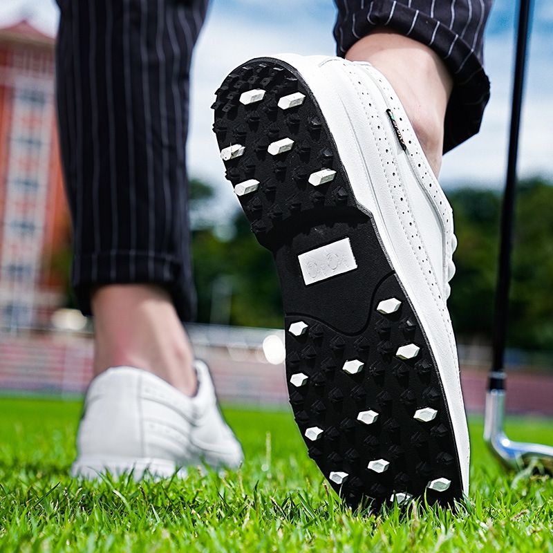 Baskets de golf décontractées de grande taille de style britannique, chaussures légères et portables pour hommes_voghion.com