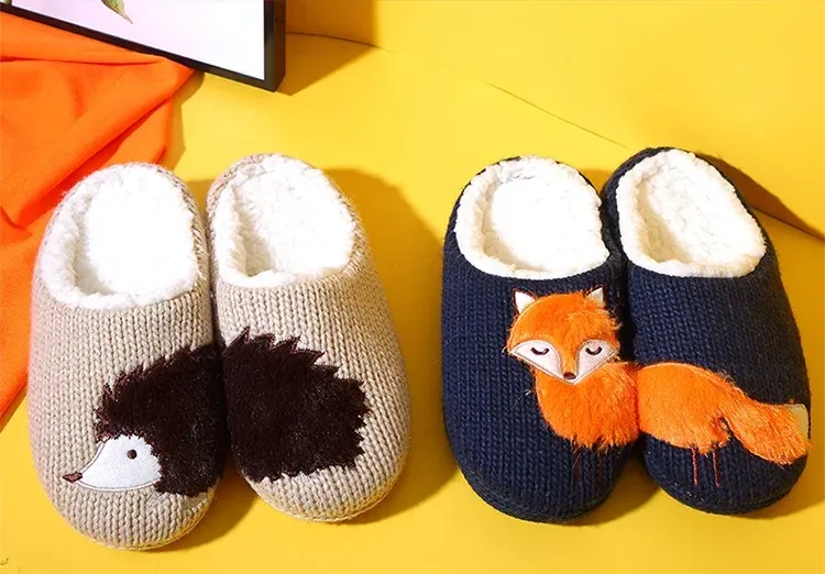 2024 Women's Slippers Cartoon Cute Dog Indoor Warm Non-slip Soft Sole Good Breathable Homesh Fashion Causal Cotton_voghion.com