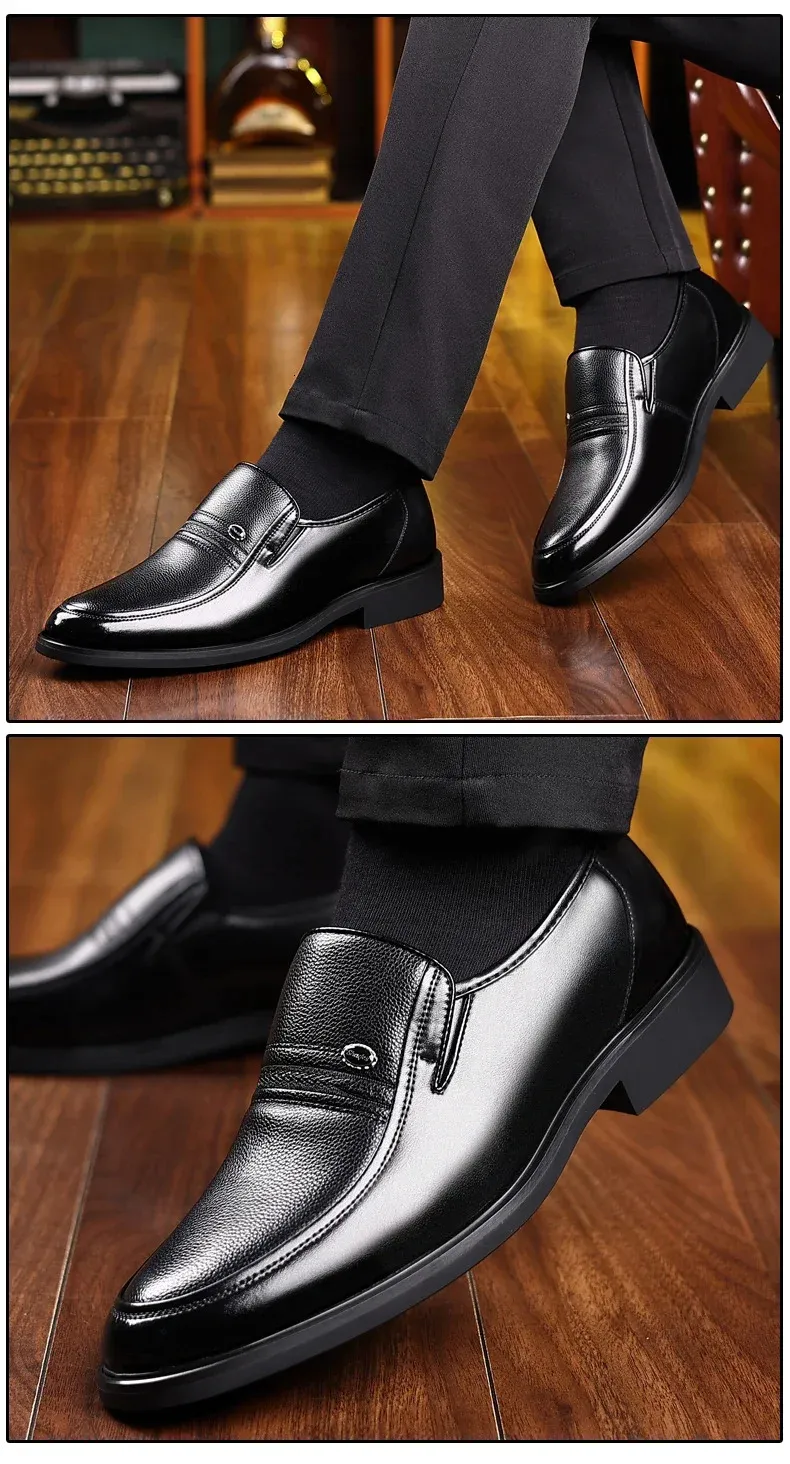 Sapatos masculinos baixos/5 cm, sapatos formais de couro com elevador, sapatos masculinos para negócios, casamento, Oxford, sapatos masculinos_voghion.com