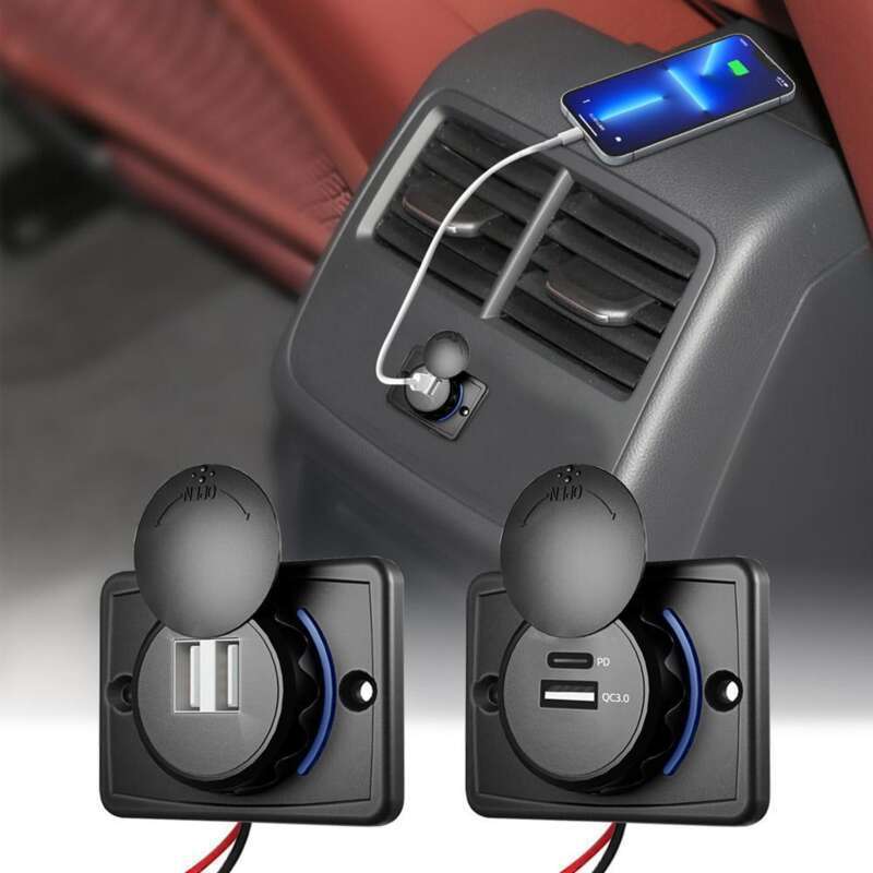 Autobuso elektrinio įkroviklio atnaujinimo automobilio įkrovimo galvutė su dvigubu USB_voghion.com