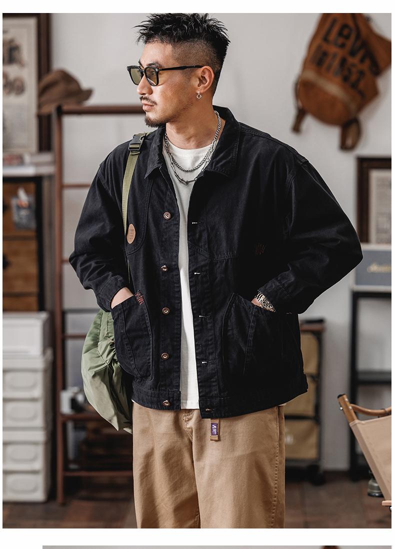 Sportswear Men's Spring Heavy Retro Hunting Jacket Three-piece Set Of Leisure Tooling Set_voghion.com