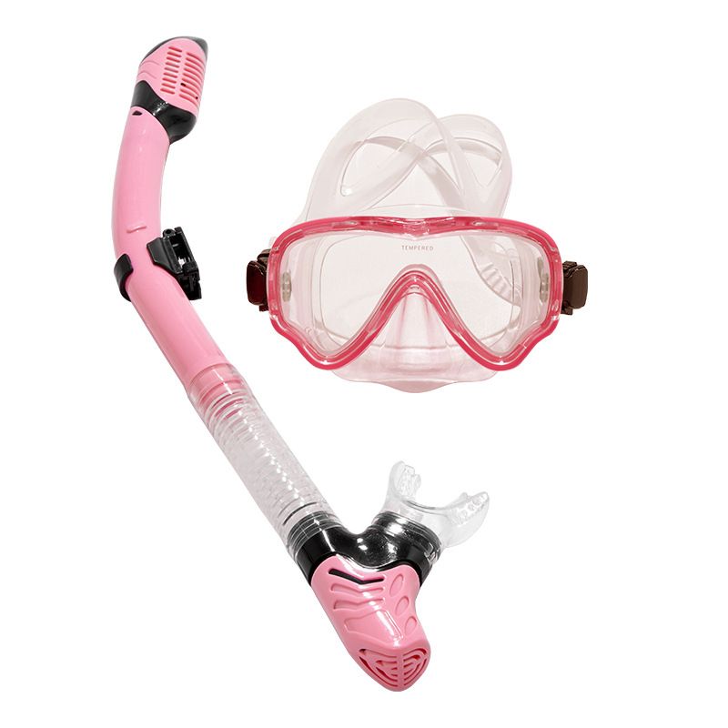 New liquid silicone toughened anti-fog mirror snorkeg Sao set adult universal diving goggles_voghion.com