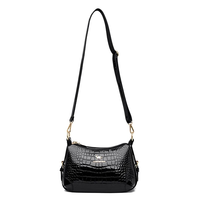 Designer Pu Leather Crossbody Bags For Women 2024 Shoulder Messenger Bag Lady Travel Handbags And Purse_voghion.com