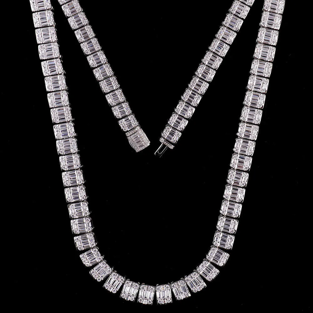 prezzo all'ingrosso catena di diamanti mossinate gioielli hiphop moissanita cubana de 10mm baguette cuban link_voghion.com