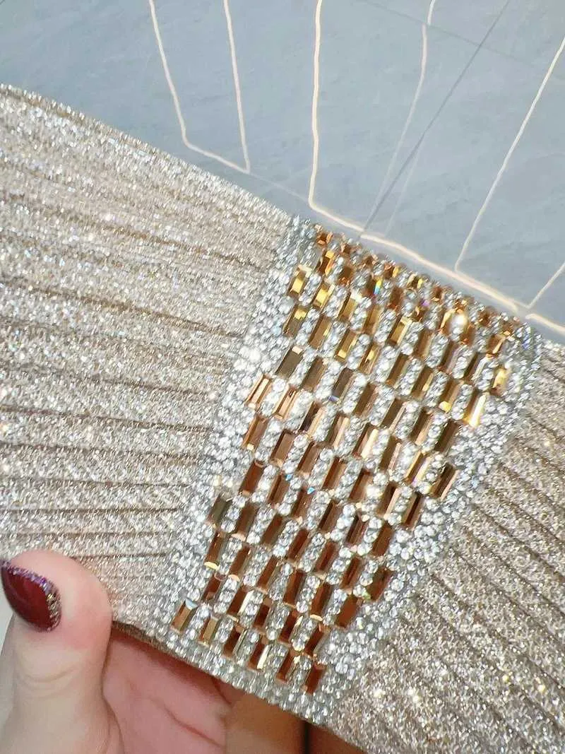 design kväll damdag kuvertväska daglig clutch bröllopsfest glänsande guldkedja axelväska Y241019_voghion.com
