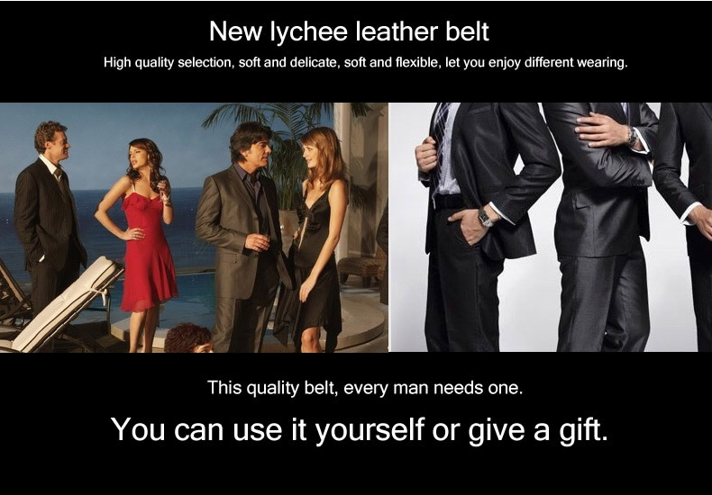 HOT Mens Business Style Belt Black Pu Leather Strap Male Waistband Automatic Buckle Men Top Quality Girdle Belts For Jeans_voghion.com