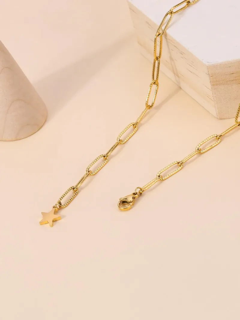 Chains Fashionable Stainless Steel Simple Pearl Chain Necklace Dating Office Workers Mother's Day Gift_voghion.com