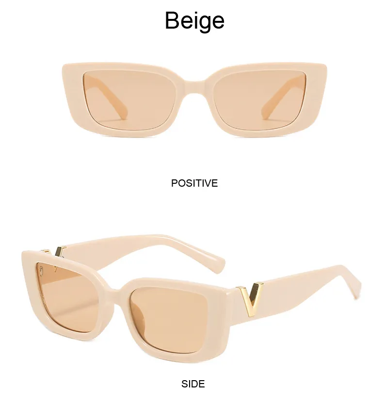 Retro Rectangle Sunglasses For Women Vintage Designer Style_voghion.com