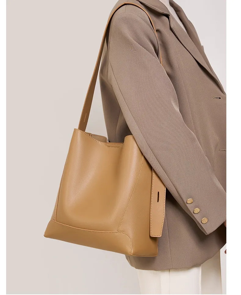 Abendtaschen 2024 Klassische Split Leder Schulter Crossbody Tasche Frauen Große Kapazität Büro Handtasche Mode Dame_voghion.com