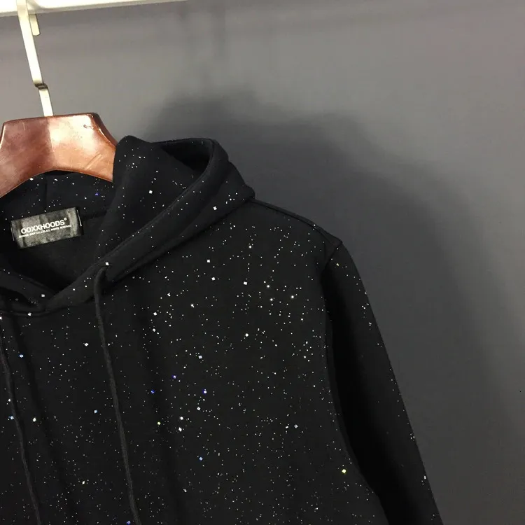 Autumn Winter Fashion Glitter Loose Fit Veet Patch For Couples Long Sleeve Pullover Streetwear Mens Hoodie 241127_voghion.com