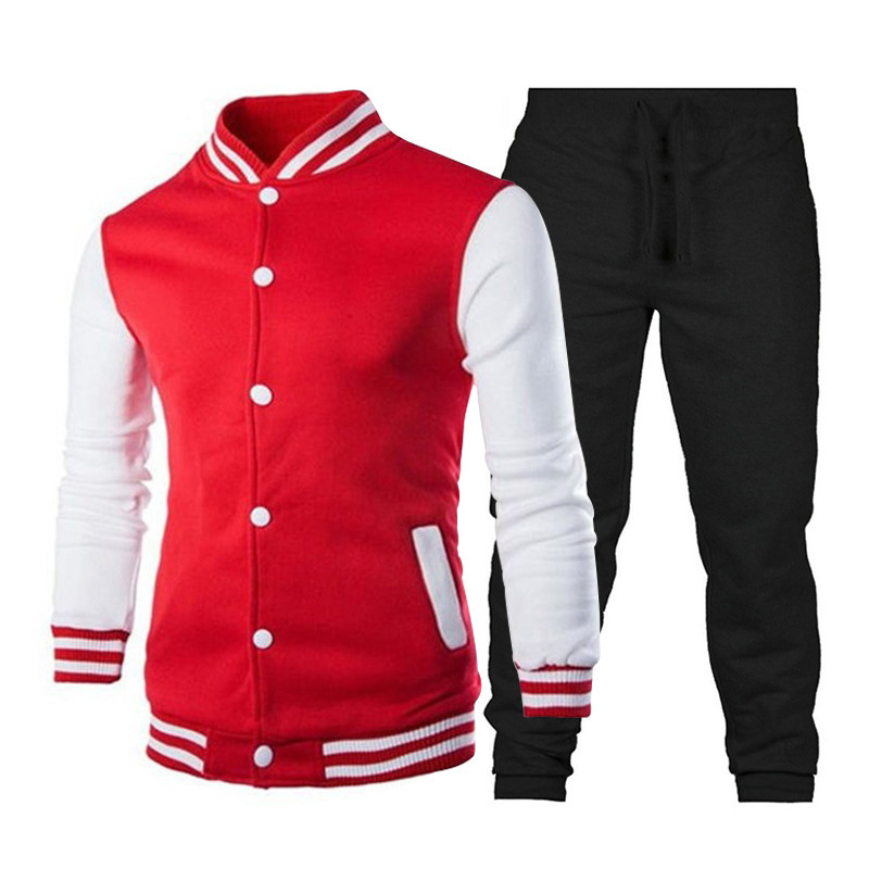 Neues personalisiertes Baseballtrikot für Herren im Herbst und Winter, Set mit Strickjacke und Slim Fit-Jacke, sportlicher Trend_voghion.com