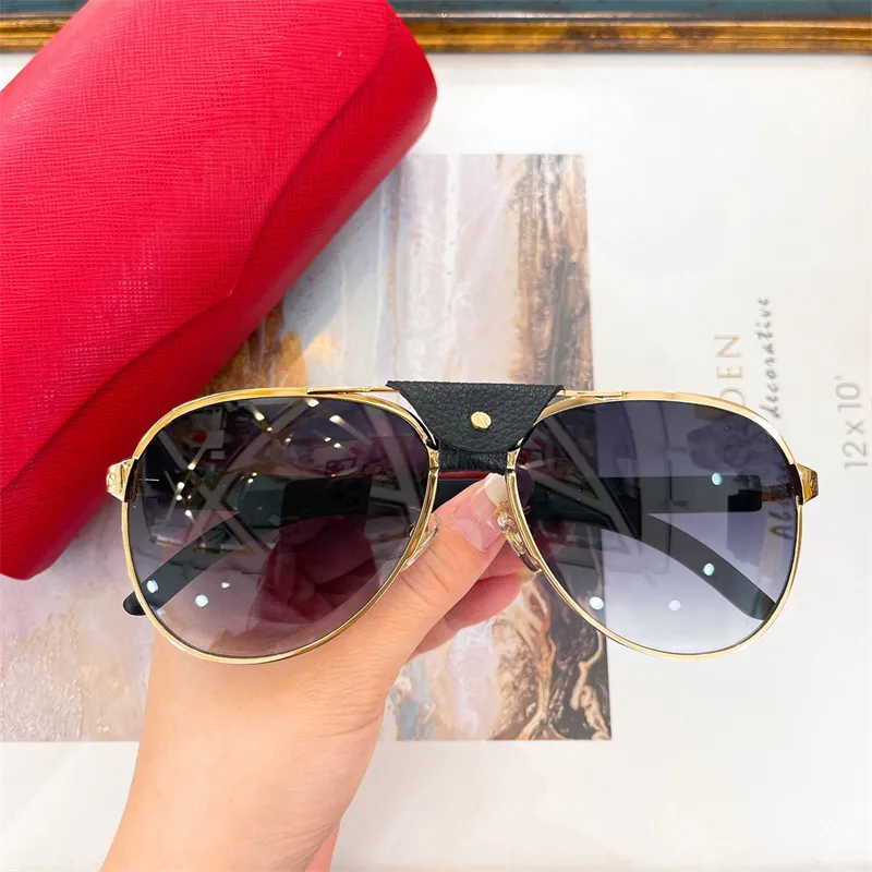 Womens Metal Mirror Legs Green Lens Sunglasses Retro Small Round Frame Sexy Little Women With Original Box_voghion.com