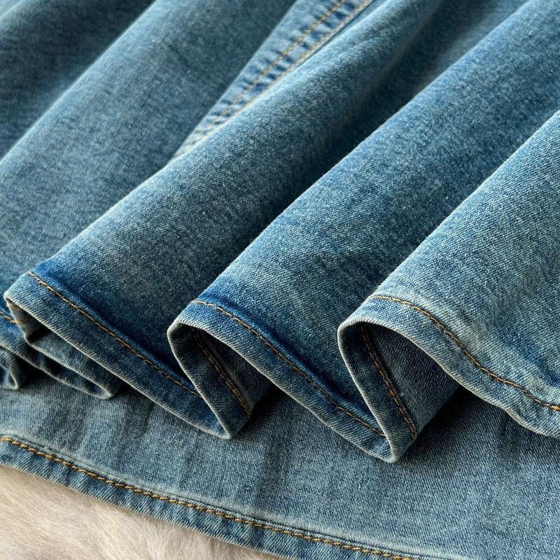 Abbigliamento da donna Abito da donna di alta qualità, nuovo stile estivo, ricamo pesante, vita sottile, temperamento, maniche corte, denim_voghion.com