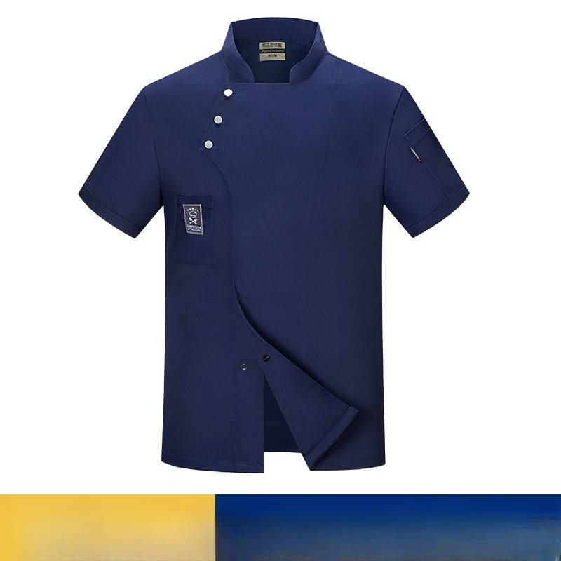 Vêtements pour hommes vêtements de travail de chef imperméables à manches courtes pour hommes résistant à l'usure hôtel restaurant restauration cuisine chef vêtements