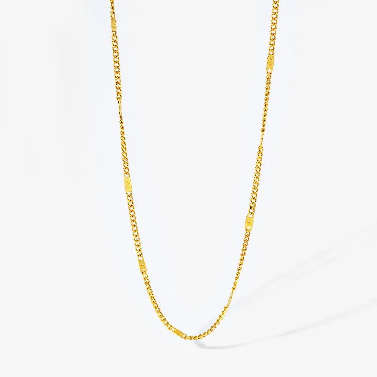Pendant Necklaces Gold Chains Necklace For Women Stainless Steel Link Woman's Slim Lobster Clasp Adjustable Clavicle_voghion.com
