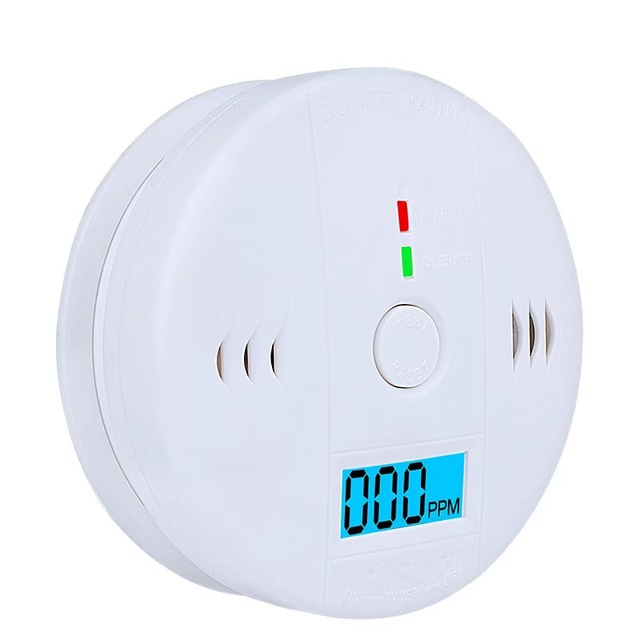 CO PPM Detektor Warnung Sirene Alarm Kohlenmonoxid-Detektor 85dB Sound mit LCD Anzeige Sicher Sensor Home Sicherheit Schutz_voghion.com
