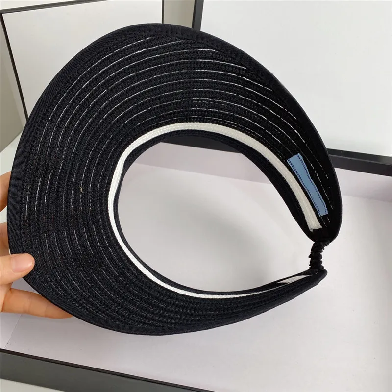 Viseras de moda, sombreros de paja para el sol, viseras de diseñador, sombreros para hombres y mujeres, gorras, sombrero de pescador, gorra de ala ancha de alta calidad, para verano y resort._voghion.com