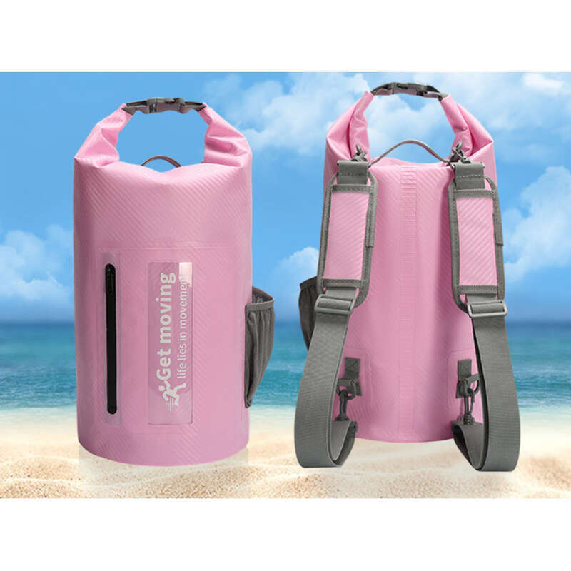 Carbon Fiber Hand-held Bucket Waterproof Beach Drifting Swimming Bag, Outdoor Backpack_voghion.com