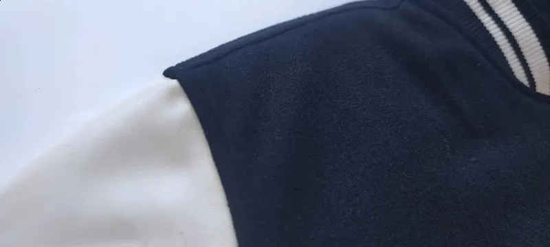 Herren Lederärmel Baseball Varsity Wolle College Jacke Casual Letterman Mantel Grün Grau Marineblau Schwarz 2024_voghion.com