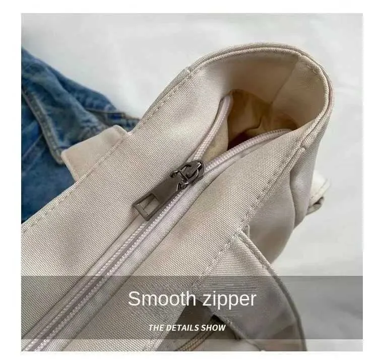 Fi Shoe Duża pojemność Student 2024 Nowy Płótno Cmuter Wen Shi Bag Portfel i Torebka Y241109_voghion.com