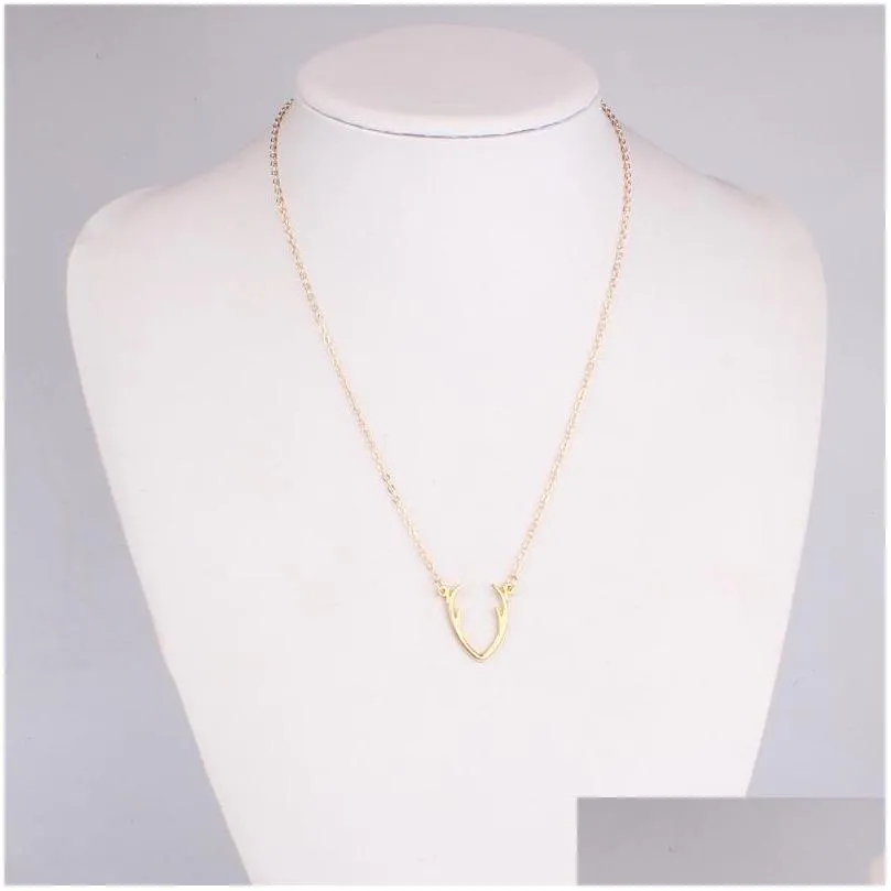 Collana con ciondolo a forma di corna per donna e ragazza natale_voghion.com