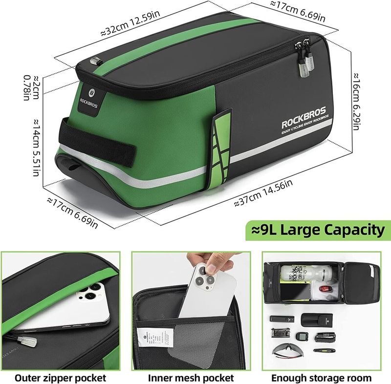 ROCKBROS Fahrrad-Lage-Gepäckträger-Sitztasche, multifunktionale Picknicktasche_voghion.com