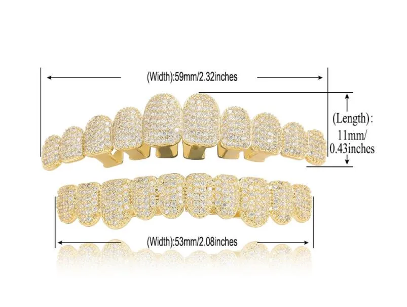 Grillz Dental Griglie Personalizzazione Esclusiva Moissanite Denti Ghiacciati Hop Sier Apparecchi Decorativi Dia Reale Bg Dente Per_voghion.com