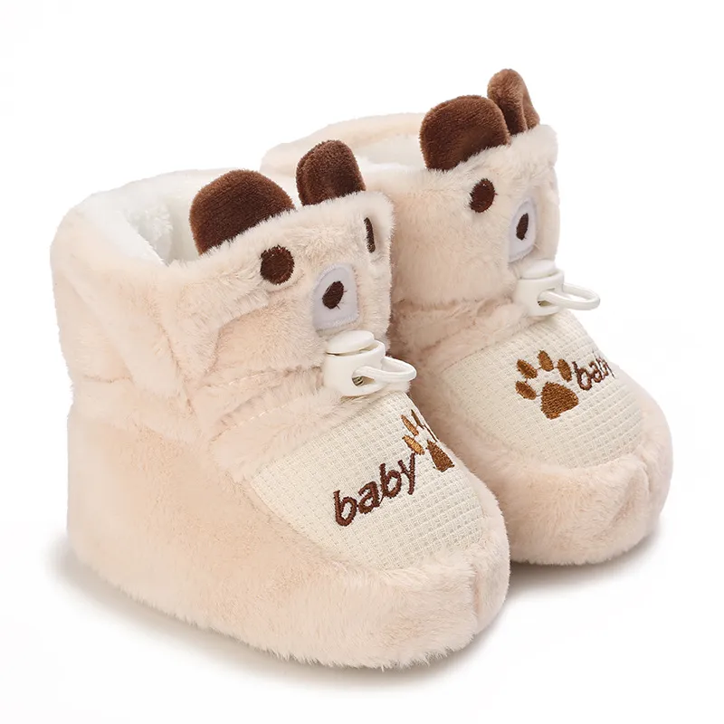 Chaussons bébé doux antidérapants pour l'hiver bottines bébé_voghion.com