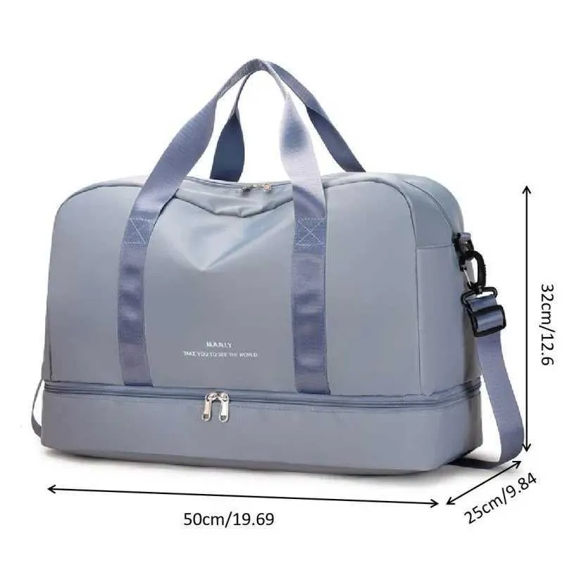 Donne con copertura per carretto a mano e tasca bagnata per il trasporto notturno di indumenti impermeabili nei fine settimana Y241116_voghion.com