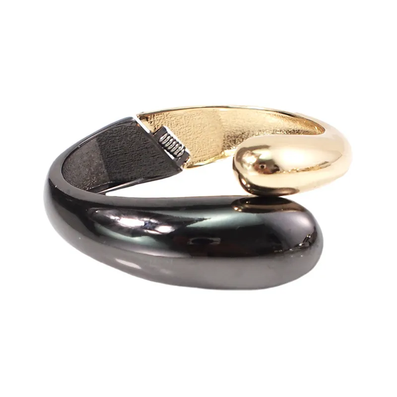 Bangle Alloy Mixed Color Simple Statement Bangles Fashion Jewelry Wide Women 2024_voghion.com