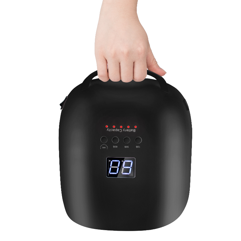 Lampada per unghie ricaricabile con batteria da 18000 mAh, luce rossa, asciugatrice per smalto in gel, luce UV wireless per unghie, lampada UV LED per unghie senza fili_voghion.com
