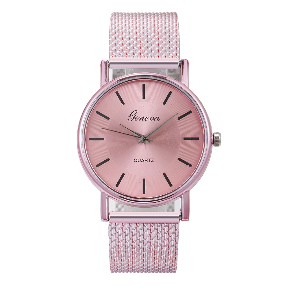 Paar-Unisex-Uhr, Damen-Studenten-Mode-Mesh-Quarzuhr_voghion.com