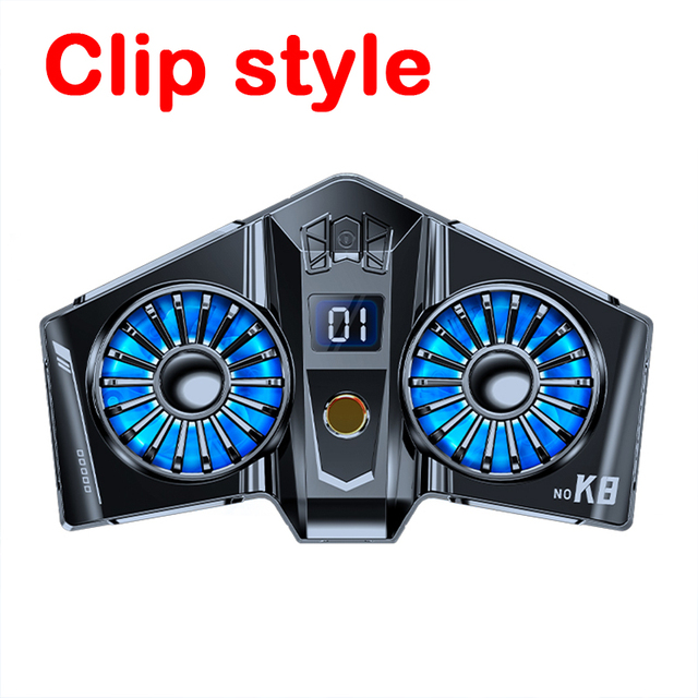 Duebel Ofkillungsventilator Hallefleiter Handy Spillheizkierper Magnéit Smartphone Gamer Kühler Tablet/iPad Universal Schnellkühler_voghion.com