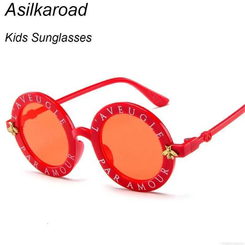 Sunglasses Fashion Small Round Kids Brand Designer Bee Children Boys Girls Baby Outdoors Goggle Shades Eyewear LC4L_voghion.com