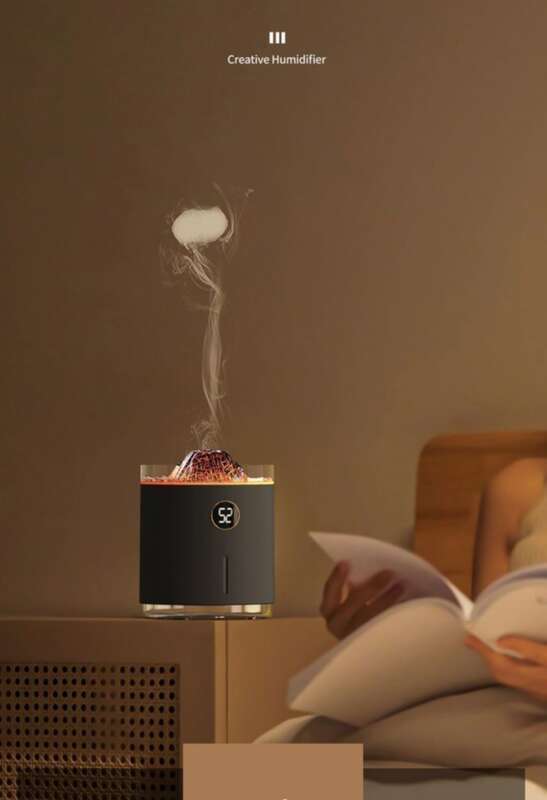 Jellyfish Ring Aromatherapy Machine Colorful Light Rechargeable Automatic Fragrance Spray Bedroom Desktop_voghion.com