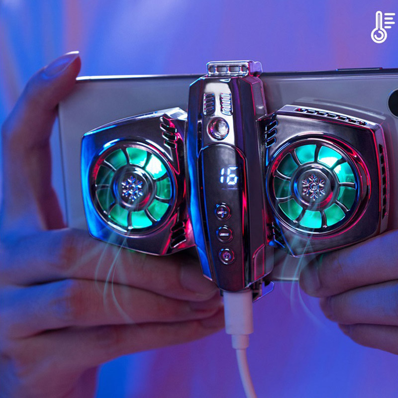Uniwersalny Mini Telefon Komórkowy Wentylator Chłodzący Radiator Turbo Hurricane Gra Cooler Telefon Komórkowy Chłodnica Do iPhone'a/Samsunga/Xiaomi_voghion.com