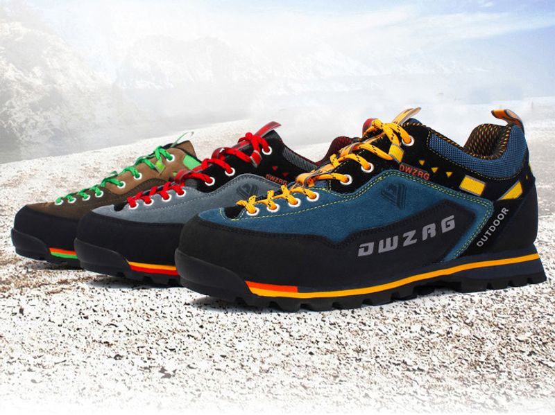 Waterproof Hiking Men's Climbing Shoes Anti-collision Fashion Outdoor Casual Lace-up Sneakers_voghion.com