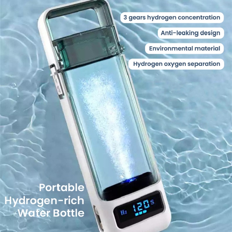 Ny vätegeneratorkopp vattenfilter 300 ml alkalisk tillverkare väterikt vatten bärbar flaska lonizer ren H2 elektrolys_voghion.com