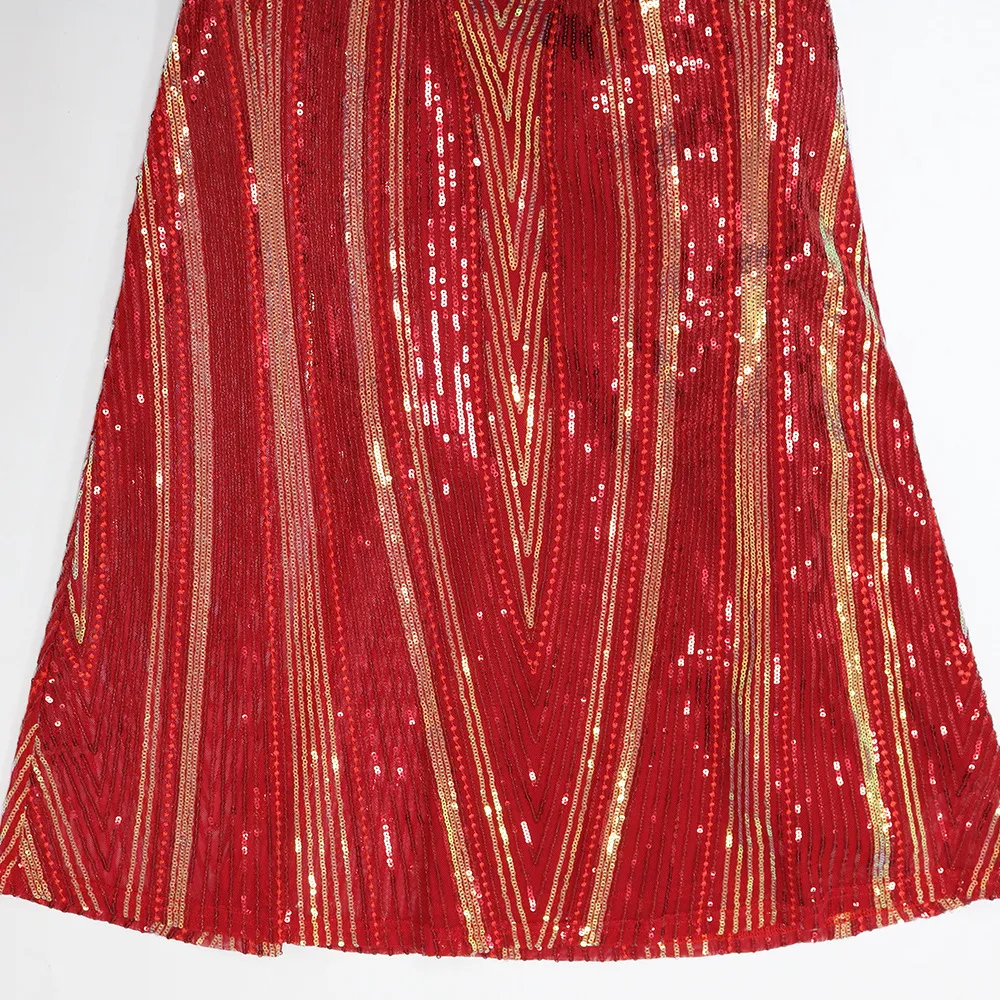 Vestidos casuales IDress 2023 Vestido elegante de lentejuelas de diamante de perforación de calidad para mujer Vestido largo maxi ajustado para fiesta Club nocturno_voghion.com