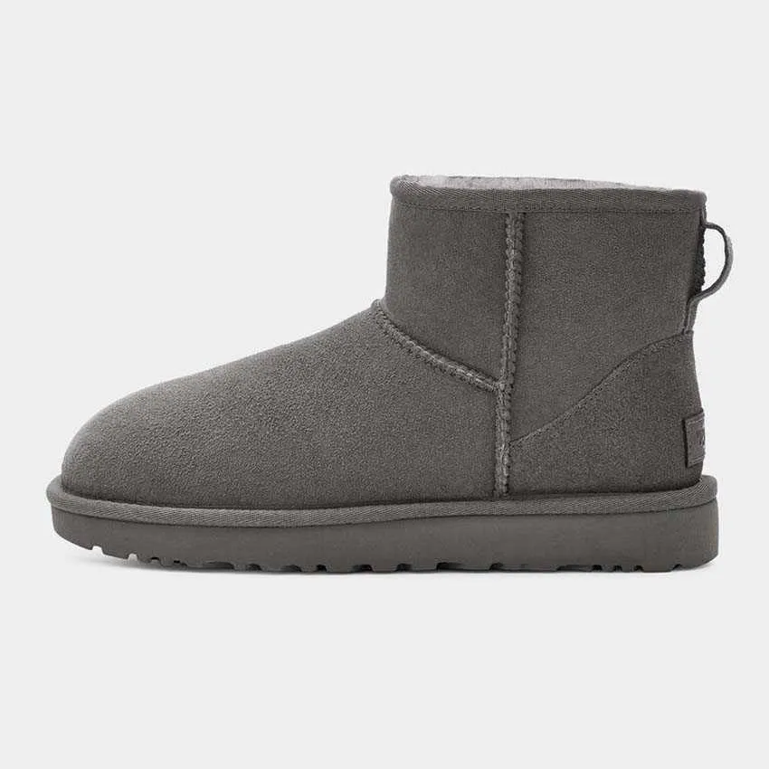 Designer AUS Snow DamesZwarte Enkel Platform Flats Combat Boots Lage Hak Veterschoenen Leren Kettingen Gesp Dames Kinderen_voghion.com