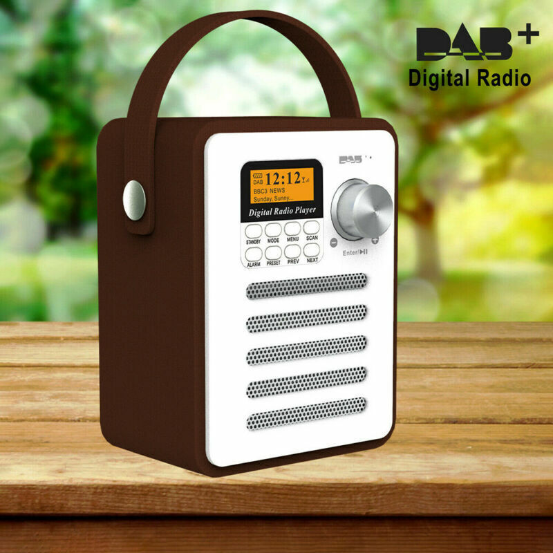 Portable Radio Rechargeable Bluetooth Speaker Digital Retro Stereo Bluetooth FM Receiver AUX Radio Audio MP3 Player_voghion.com