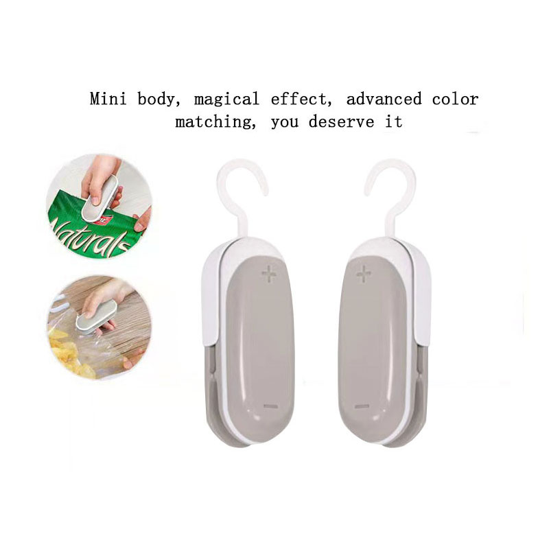 Mini macchina sigillatrice portatile termosaldatrice sacchetto di plastica per la conservazione di confezioni adesivo e sigilli utili per alimenti snack clip di sigillatura_voghion.com