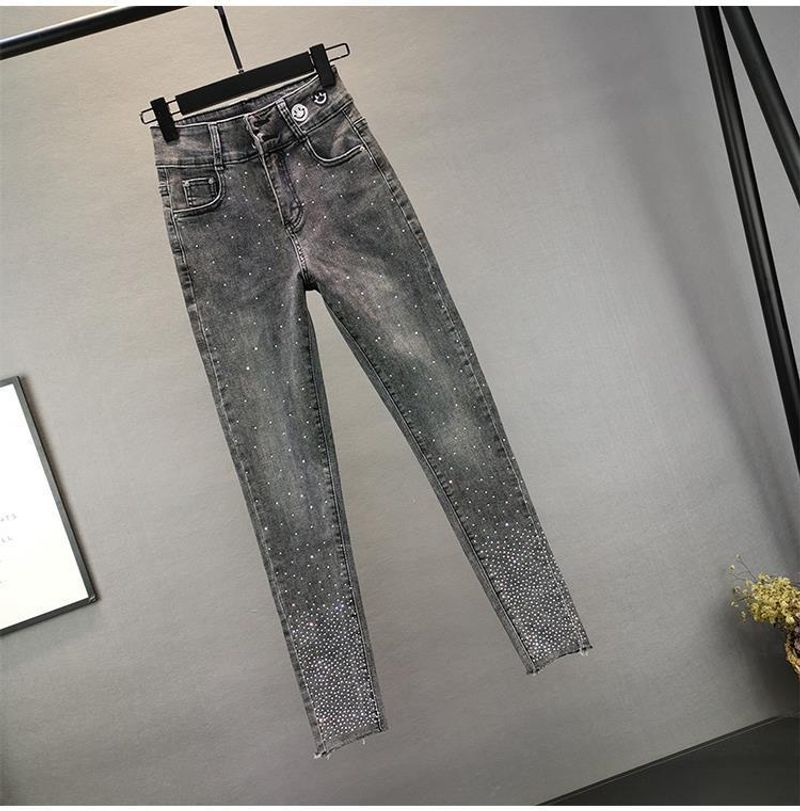 Kvinnors nya, stretchiga slim fit kraftiga hetborrade pennbyxor för kvinnor_voghion.com