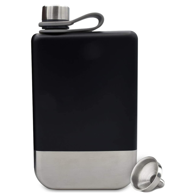 Piersiówka Premium Hip Flask na Whiskey 9 uncji, stal nierdzewna 304, z lejkiem, szczelna, kempingowa, na whisky KC0444_voghion.com