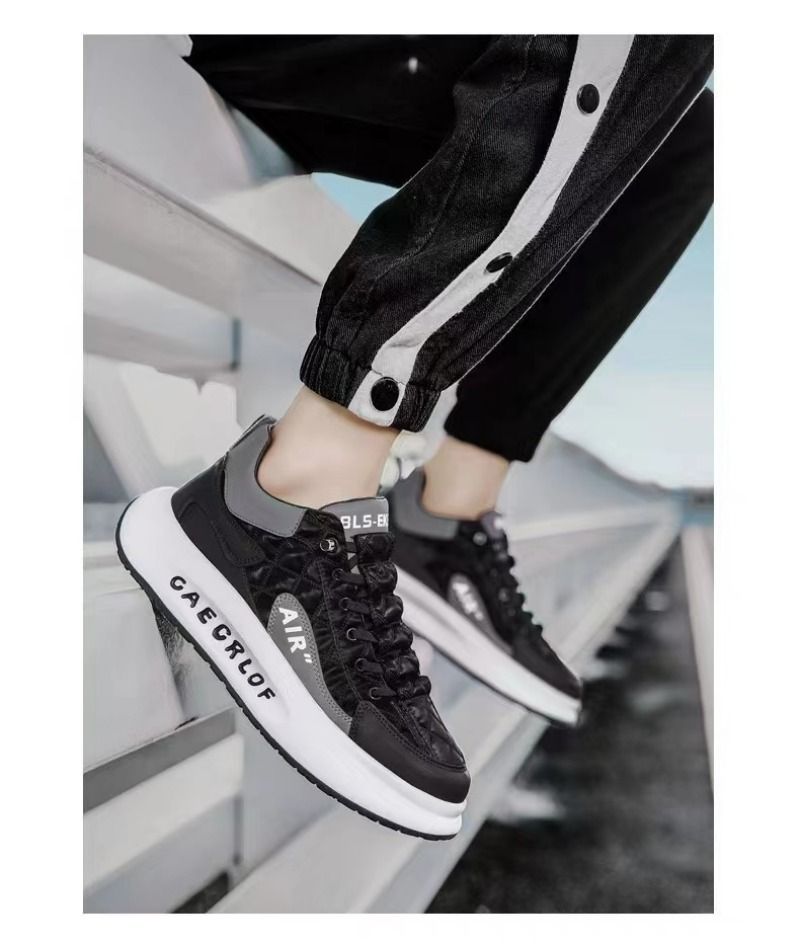 Men's Fashion White Platform Shoe 2024 New High Quality Male Sneakers Bathable Casual Shoes For Men Atillas De_voghion.com